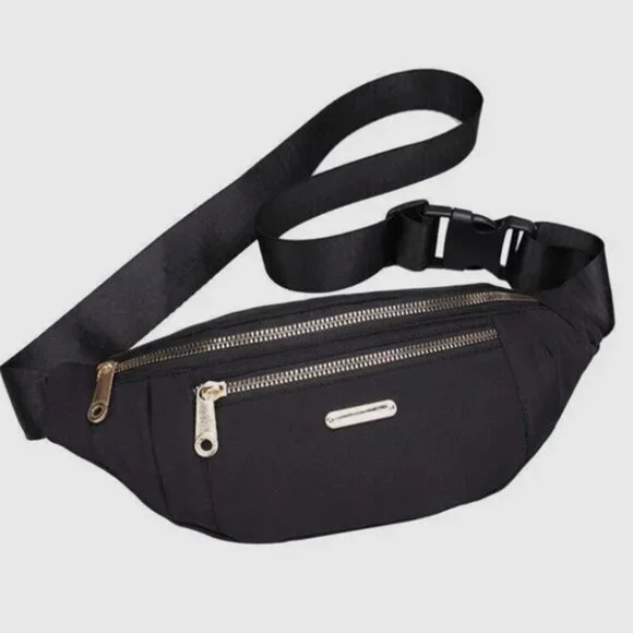 Black Fanny Pack,β Waist, Bum, Crossbody, Park Bag (NEW & SUPER CUTE!) - Picture 2 of 6